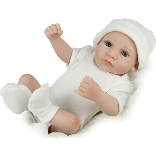 28CM Silica gel doll Reborn Doll Toy For Kids Appease Accompany Sleep Cute Doll Christmas Toy play house Gifts