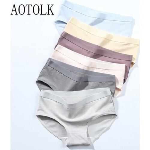 Cotton Underwear Women Soild Color Panties For Girl M-XL Lingerie Briefs Casual Comfortable Underpants 2021 New Panty
