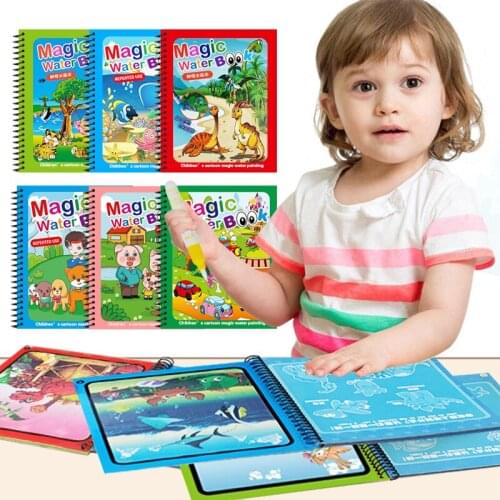 NEW Coloring Doodle Magic Water Drawing Book Toy Early Education For Kids Birthday Gifts Painting Toys