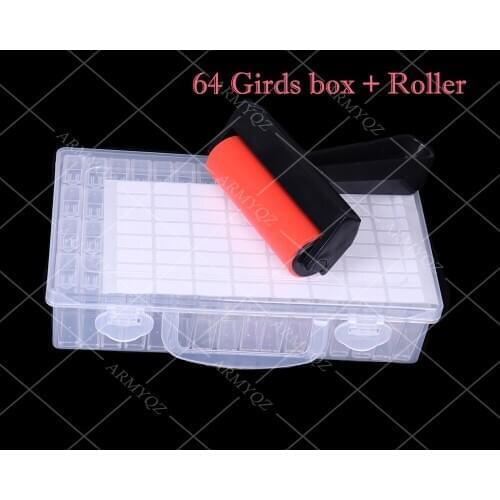 New 2020 Portable Diamond Painting Storage Containers Storage box Diamond Painting Accessories tools Roller for diamond embroide