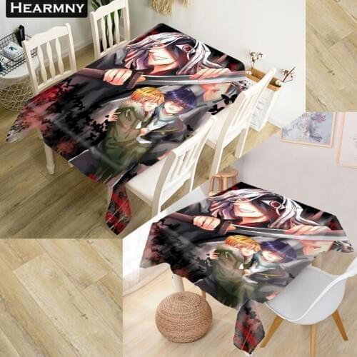 Custom Noragami Tablecloth Decorations Home Rectangular Party Table Covers Office Plain More Size Kitchen Dining Table