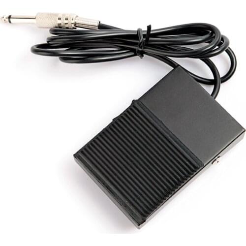 One Square Black Iron Tattoo Foot Pedal Switch For Controller Power Supply TFS01