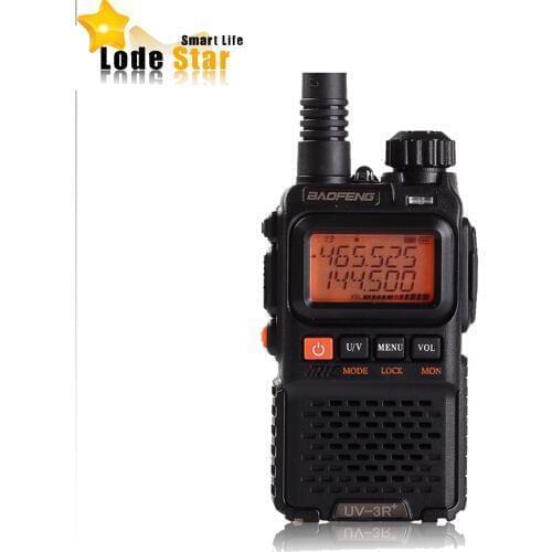 Original BaoFeng UV-3R Plus UV3R Portable walkie talkie Ham Radio VHF UHF dual band two way radio MINI CB FM Radio Interphone