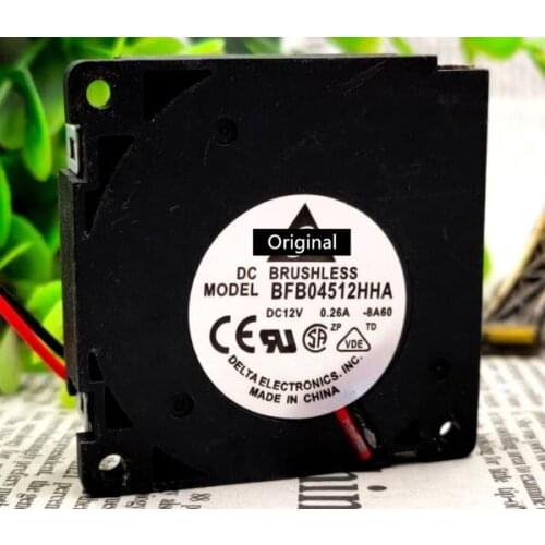 Original new 100% working fordelta BFB04512HHA 4.5CM 45mm fan 45x45x10mm 4510 turbofan blower 12V 0.26A For The best DIY option