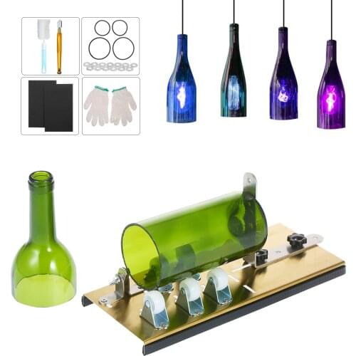 Glass Cutter Bottle Cutter DIY Machine for Cutting Wine Beer Liquor Whiskey Alcohol Champagne Water or Soda Round Bottles