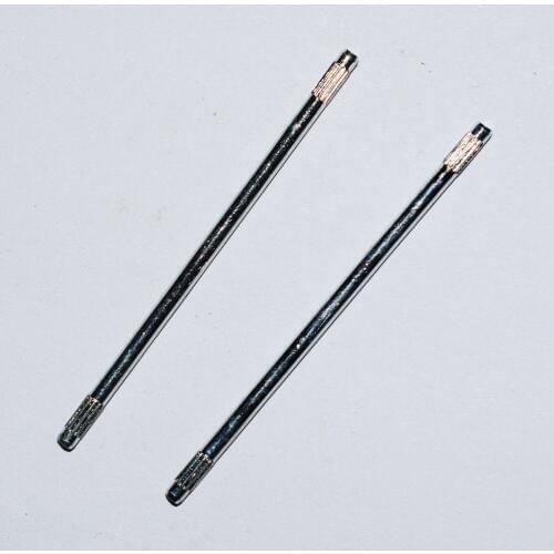 10/100pcs 2*50mm Roving shaft Knurled iron shaft/DIY toy part/technology model parts/baby toys for children/yuanmbm/tamiya