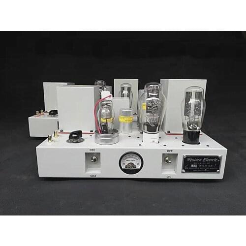 West Electric 91 split 300B single-ended tube power amplifier, power: 8W+8W bandwidth: 35HZ--18kHZ, Power consumption: 100W+100W