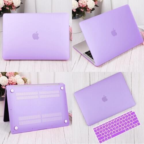 Rubber Coated Hard Shell Case For Apple MacBook Air 13 13.3 inch Model A1932 with Retina Touch ID + Keyboard Skin Cover