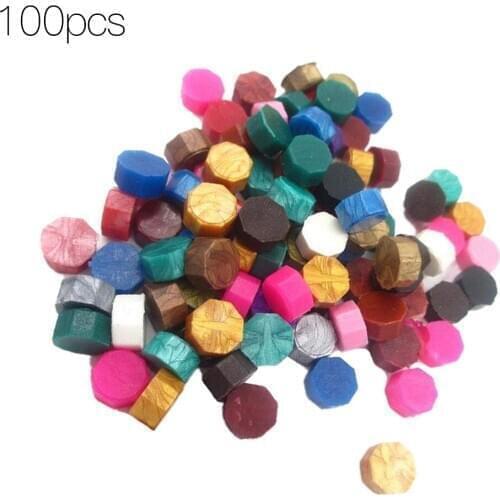 100Pcs Sealing Wax Bead Handmade Retro Wax Stamp Bead Envelope Invitation DIY Handmade Stamp Wax Sealing Tool
