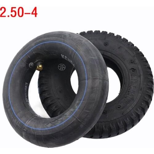 2.50-4 Tire Pneumatic Inner Outer Tire Wheel for Electric Scooter 8 Inch Rubber Thickened Trolley Tiger Car Parts