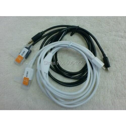 30pcs/lot wholesale Micro USB To 3.5mm Car AUX Audio Cable +USB Charger For Samsung Galaxy S6 S5 S4 Android