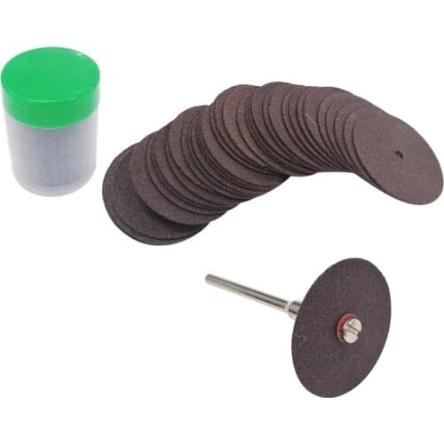 36pcs 24mm Fiberglass Reinforced Mini Drill Cutting Disc Cut Off Wheel Dremel Accessories Abrasive Tools for Rotary Tool