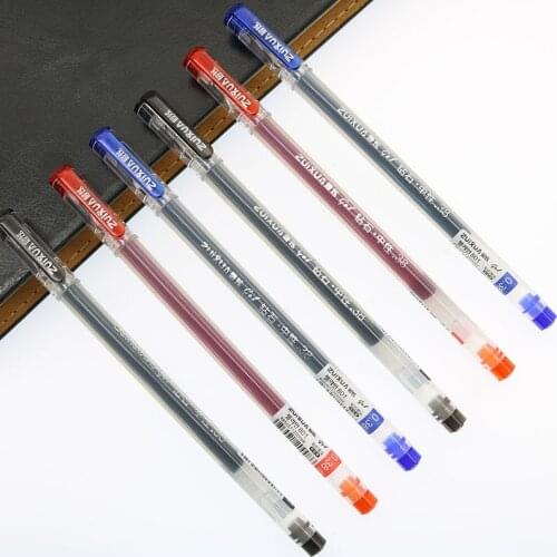 6pcs Creative Cute Diamond Head Gel Large Capacity 0.38mm Refill Transparent Gift Pen Child Student Learning Stationery