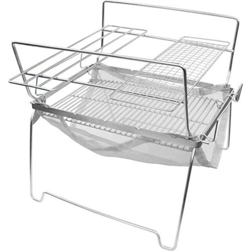 Barbecue Grill Stainless Steel Adjustable Portable Grill Grate Removeable Grate And OilTray Mokeless BBQ Countertop