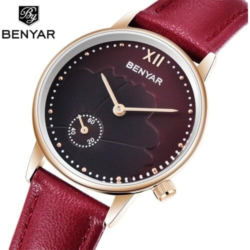 Женские кварцевые часы BENYAR China At AliExpress