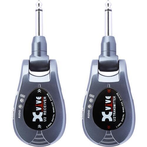 Free shipping!Rechargeable 2.4GHZ Wireless Guitar Transmitter Receiver System - Digital Guitar Transmitter Receiver