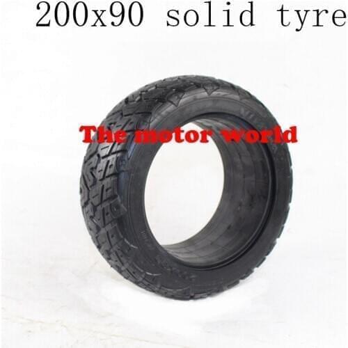 Free Shipping High Performance 200x90 Solid Tires Without Inner for Electric Scooter, Torsion Car 8 Inch Non Inflatable Tyre