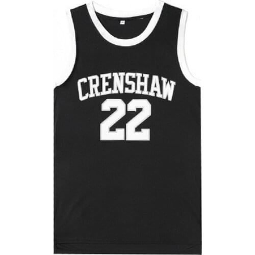 BG basketball jerseys CRENSHAW 22 McCALL jersey Embroidery sewing Outdoor sportswear Hip-hop culture movie blue black summer