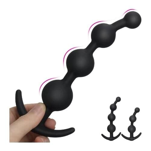 Outgoing Anal Plug For Beginner Silicone Prostate Massager Anal Beads Sex Toys For Woman Slave Anal Extender Erotic Goods