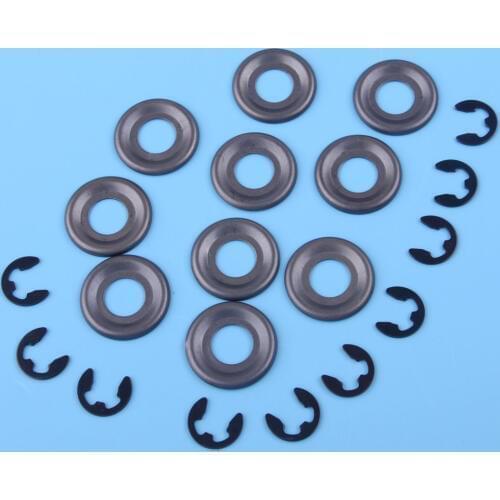 LETAOSK 10Pcs Steel Clutch Washer E-Clip Fit for Husqvarna 362 365 371 372 372XP 385 390 Chainsaws Replacement Parts