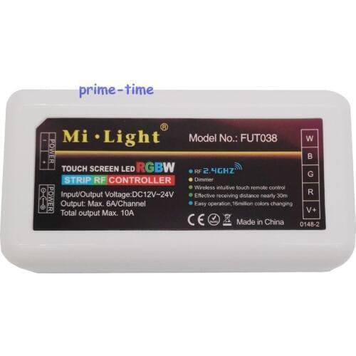 Mi.light 4-zone RGBW RGBWW led controller 2.4G touch screen dimmer wireless controller for led strip/bulb