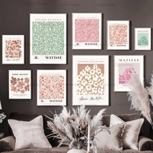 Henri Matisse Canvas Painting Flower Market Sakura Daisy Wall Art Nordic Posters and Prints Wall Pictures for Living Room Decor