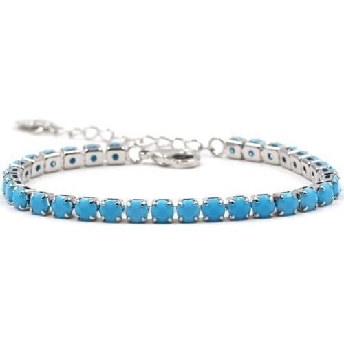 2019 Newest Women Shiny Gold Bracelets Charm Austria Crystal Cuff Bangles Blue Bracelets Fashion Jewelry Best Gift For Women