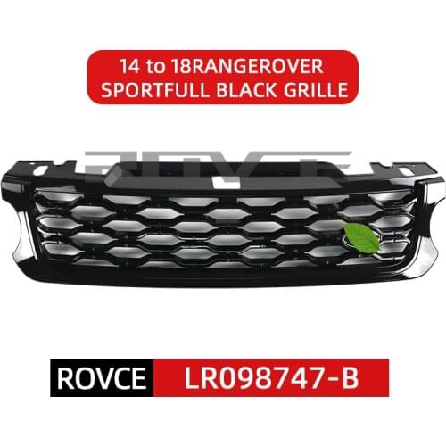 Front Bumper ABS Grille Grill for Land Rover 2014 upgrade 2018 RANGEROVER SPORT L494 LR098747