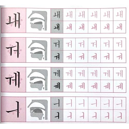 Free Gift Concave Korean First Learning Language Magic Writing Paste Calligraphy Books Kid Educational Word Copybook Handwriting