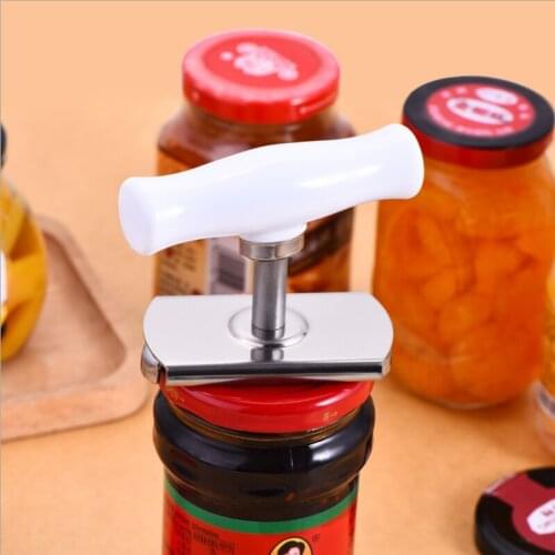 Adjustable Jar Opener, Stainless Steel Lids off Jar Opener & Bottle Opener, Adjustable Can Opener for 1-4 inches
