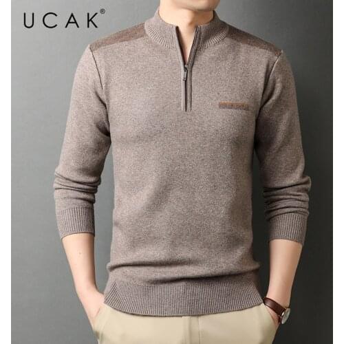 UCAK Men's Pullovers With Zip