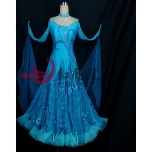 High-end International Standard Ballroom Smooth Dance Competition Dress, /Ballroom Standard Tango Waltz Dance Dress