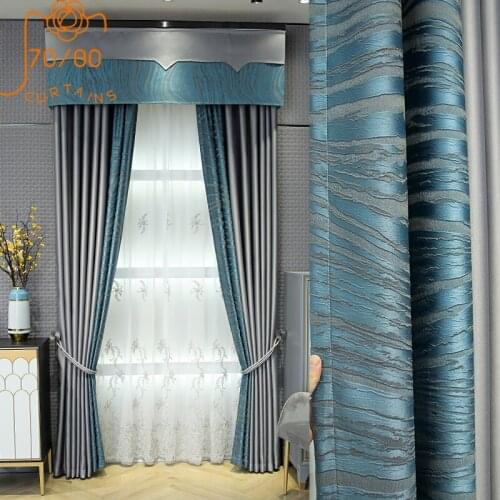 European-style High-end Three-dimensional Splicing Curtains Blackout Curtains for Bedroom Living Room Product Customization