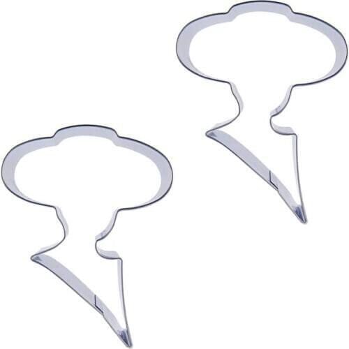 Female Gentleman shape 2 piece cookie cutting molds, baking tools, cake decorating soft candy tools