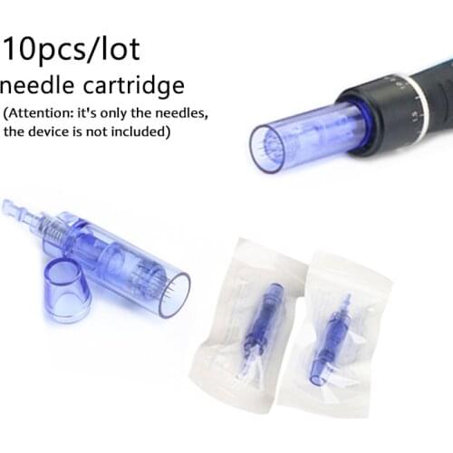 10pcs Derma Pen Needles A1 Microneedlling Cartridge Needle Nano/9/12/24/36/42/ Pin Bayonet Tattoo Cartridge Needles For Meso Dr
