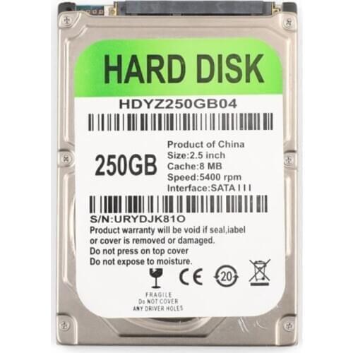 2.5 Inch HDD SATA USB Adapter Cable 80/120/160/250/320/500GB for PC Laptop Internal Mechanical Hard Drive Disk