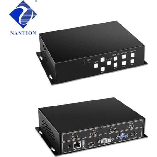 1080p HDMI video wall controller Splicer 1x4 1 In 4 Out LCD processor for TV TV video wall controller 2x2 1X2 1X3 1X4 4K VGA USB