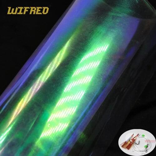 [6PCS] 10cm X 16cm Fly Tying Rainbow Film Sabiki rig Shrimp Back Wings Scud Nymph Tying Clear Flash Film New Fly Tying Material