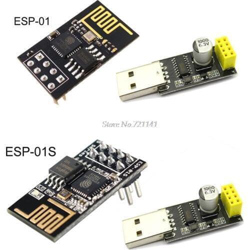 ESP01 Programmer Adapter UART GPIO0 ESP-01 Adaptater ESP8266 CH340G USB to ESP8266 Serial Wireless Wifi Developent Board Module