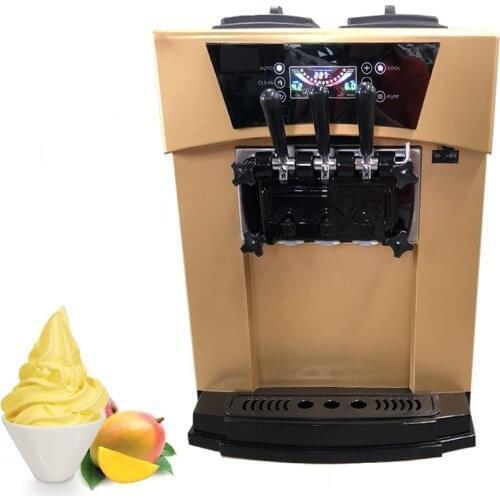 Automatic Soft Ice Cream Machine 3 Flavors Commercial Ice Cream Roll Making Vending Machine CFR BY SEA