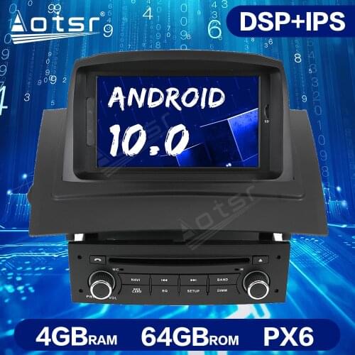 Android 10.0 PX6 64GB For Renault Megane 2 2002-2009 Car Radio Multimedia Video Player GPS Navigation Stereo Head Unit Audio ISP