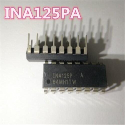 Free shipping: 2PCS-10PCS INA125PA INA125P INA125P A 125PA 125P 125 DIP-16 amplifier chip