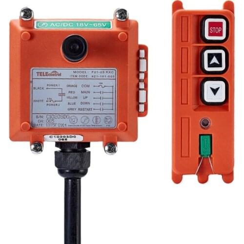 Telecrane F21-2S Industry remote control radio wireless 2 single speed button for crane and hoist