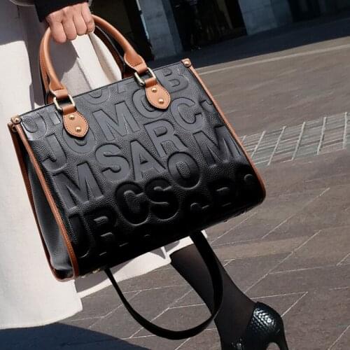 100% Genuine Leather Handbags 2021 Ladies New Fashion Trend Single Shoulder Portable Messenger Large Capacity Bag Designer Bag