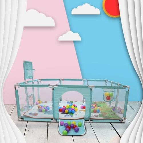 IMBABY Baby Playpen Playground Arena for Kids Fence Babies Safety Balls Pool Game Tent Crawling Safety Guardrail Step Play Pen