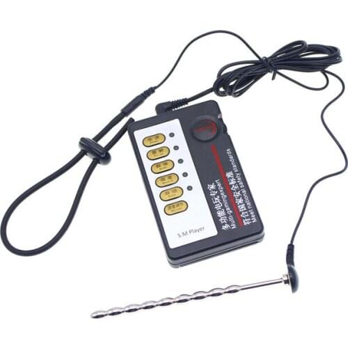 Electro Shock Penis Plug Enlargement Ring Catheter Sounds Electric Penis Massager Electrical Stimulation Sex Toys
