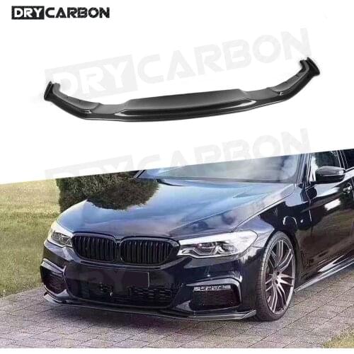 Carbon Fiber Front Bumper Lip Splitter Diffuser Body Kit Spoiler For BMW G30 G31 G38 520i 530i 540i M Sport 2017-2019 HM Style