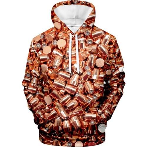 3d Print Bullet Costume Hoodies Pullover Tracksuit Men Women Hoodie Hoody Long Sleeve Harajuku Unisex 3D Hooded Sweatshirts Tops