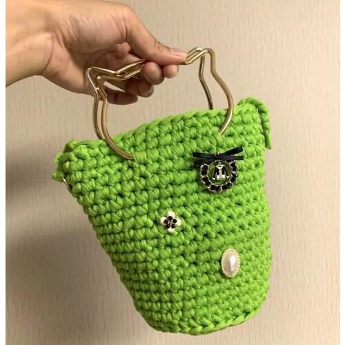 1pc Bag Handle Cute Cat Ear Metal Bag Handles Replacement For Diy Women Shoulder Bags Making Casual Handbag Strap Bag Accessorie