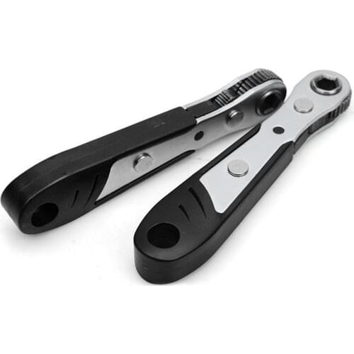 Mini 1/4 Screwdriver Rod Adjustable Fast Ratchet Wrench Quick Socket Wrench Tools for Car Vehicle Automotive Household